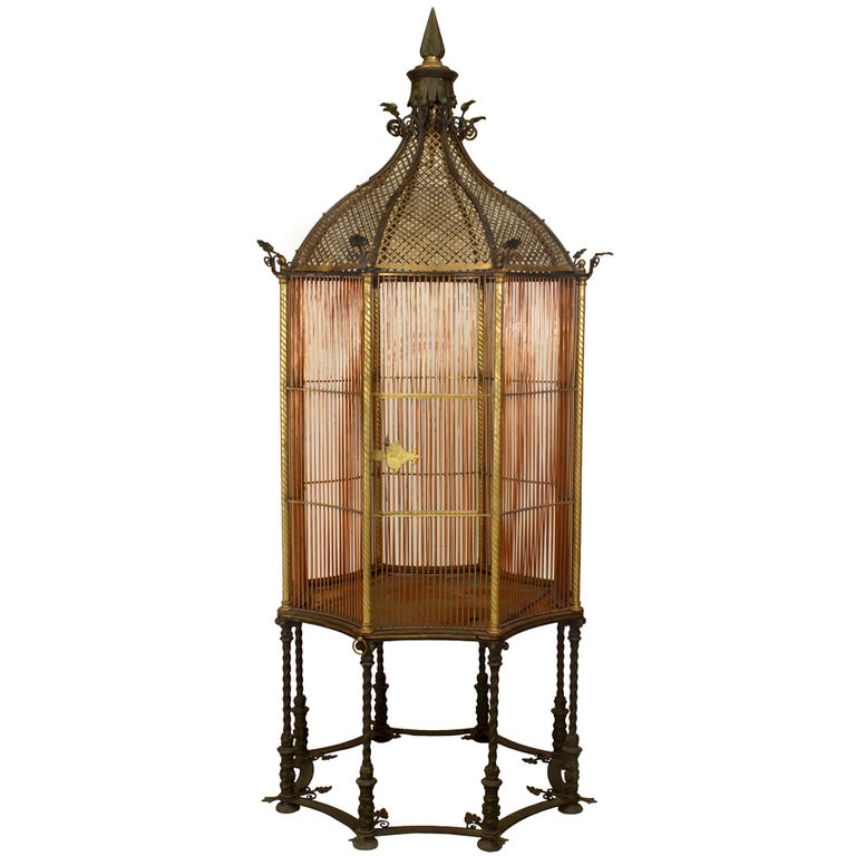 English Victorian Monumental Bird Cage For Sale at 1stDibs
