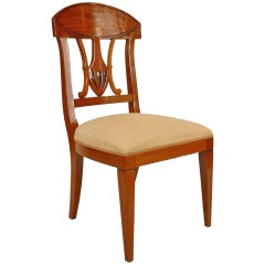 Set of 11 Biedermeier Mahogany Side Chairs
