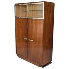 French Art Deco Rosewood Vitrine or Bar by Dominique Paris 11