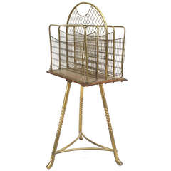19th c. English Revolving Brass Book Stand 6