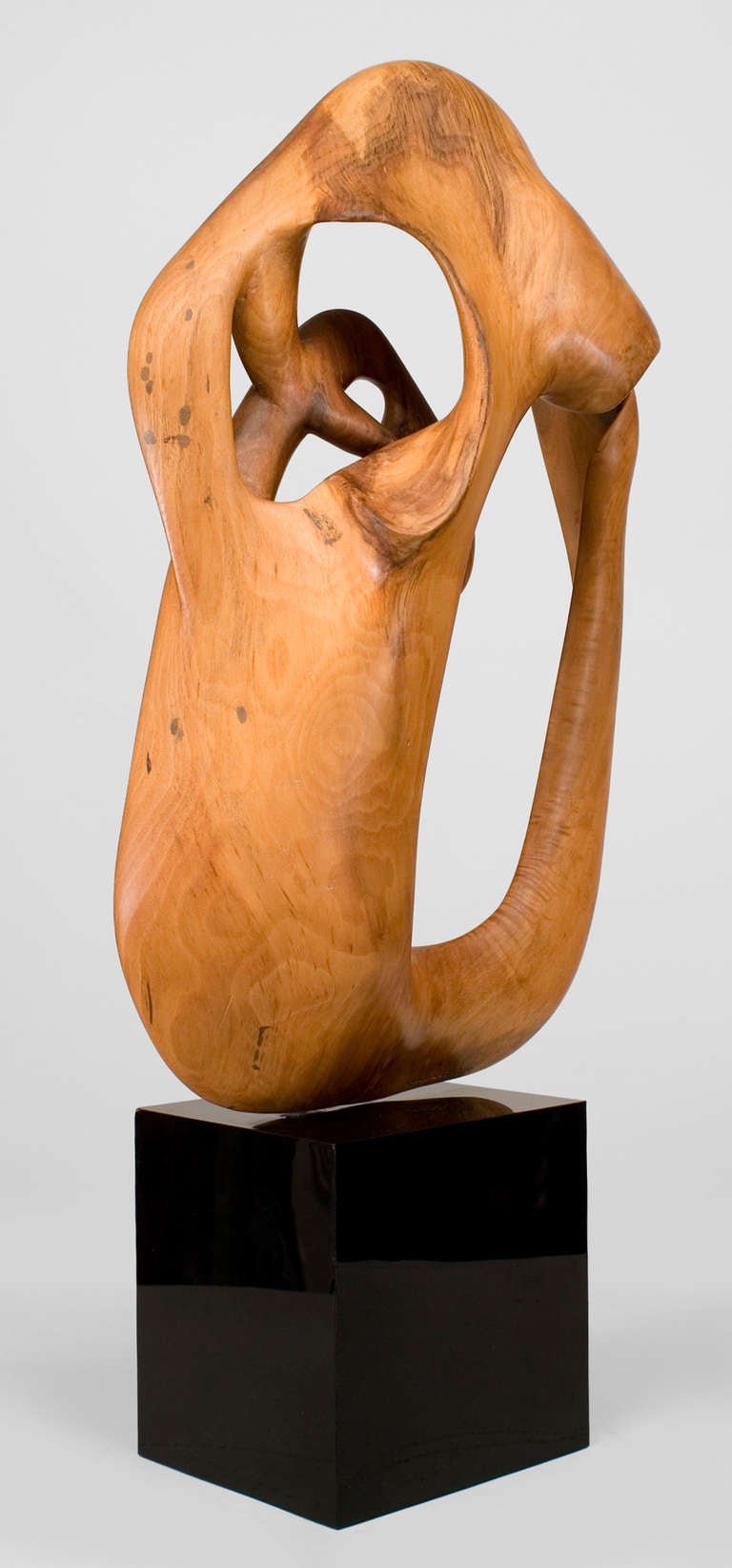 1977 Abstract Wood And Lacquer Sculpture By Tom Williams In Excellent Condition In New York, NY