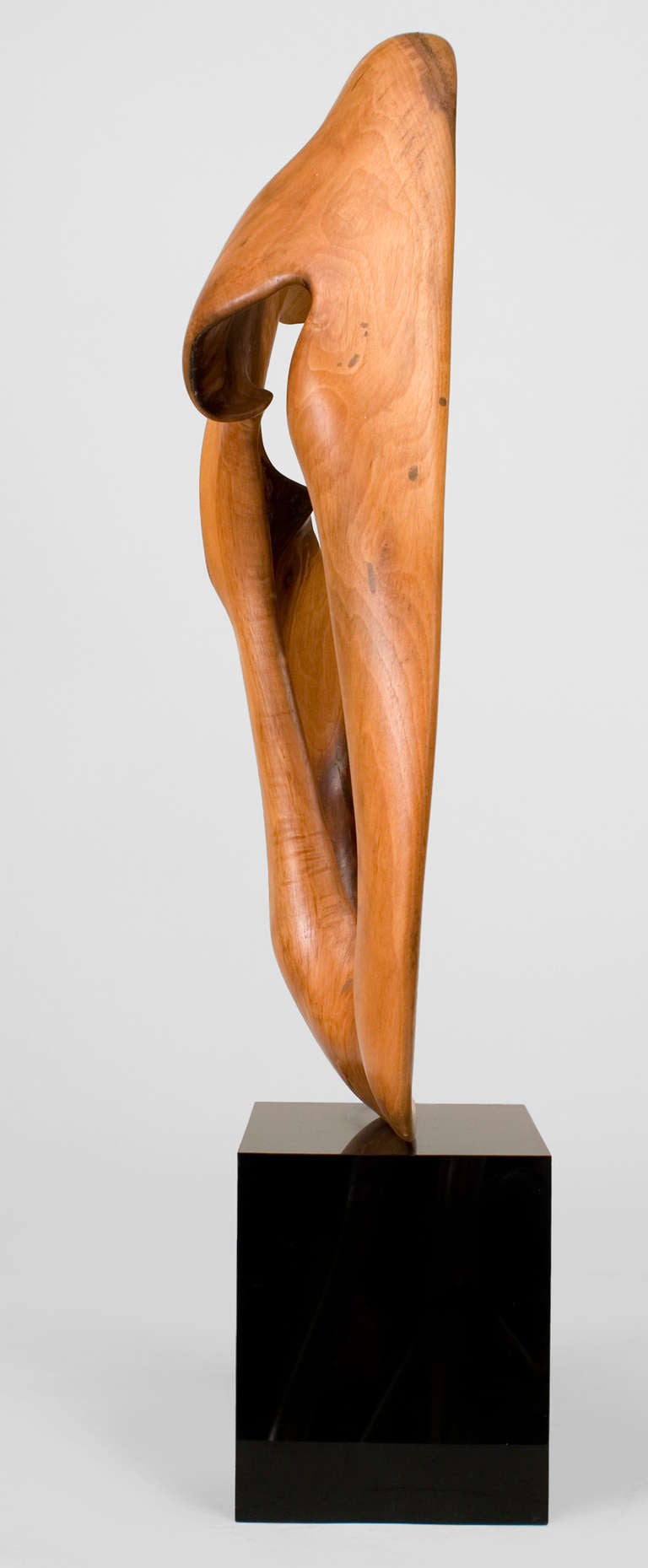 1977 Abstract Wood And Lacquer Sculpture By Tom Williams 3