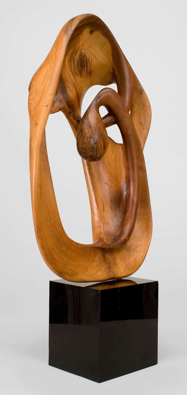 1977 Abstract Wood And Lacquer Sculpture By Tom Williams 4