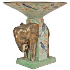 French 1940's Elephant Centerpiece By Cazaux 4