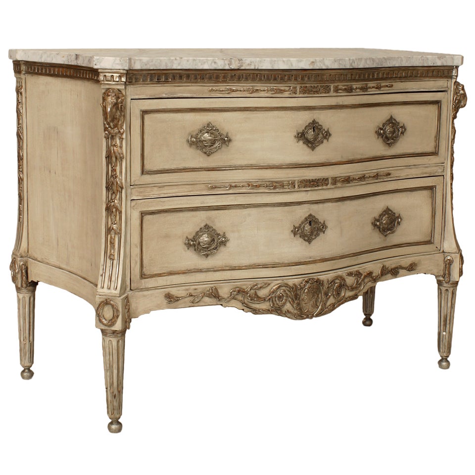 Continental Neoclassic Painted Chest