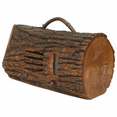 Rare 1930s American Adirondack Style Log Radio 1