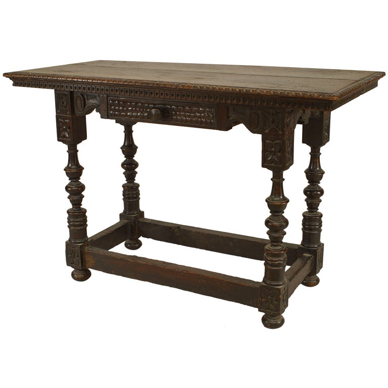 Table console en noyer de la Renaissance anglaise En vente sur 1stDibs