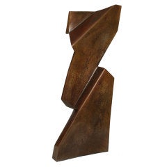 Contemporary Abstract Bronze Bust By Mike Walsh