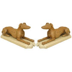 Pair of 19th Century English Life-Sized Dog Sculptures 7