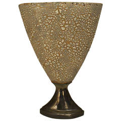 Contemporary American Textured Ceramic Vase by Gary DiPasquale