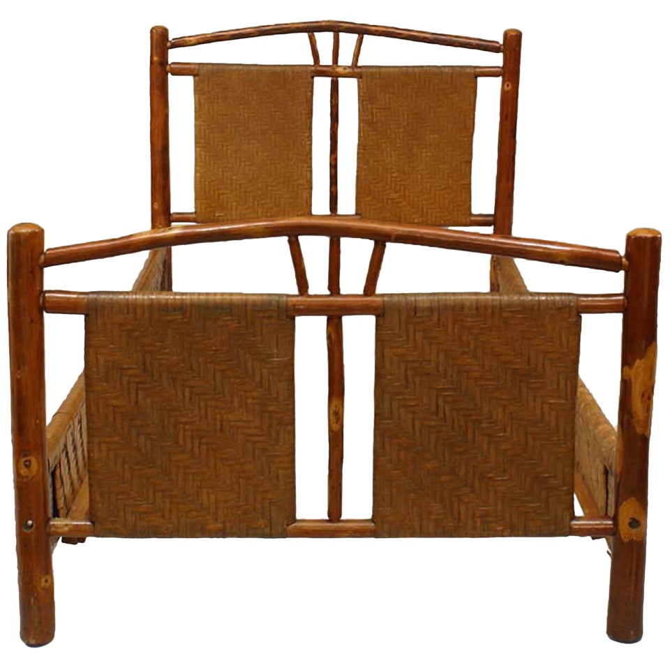 Rustic Old HIckory Full Headboard For Sale at 1stDibs