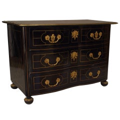 Louis XVI Ebonized Commode 