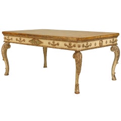 Italian Rococo Style 18th Century Faux Marble Center Table