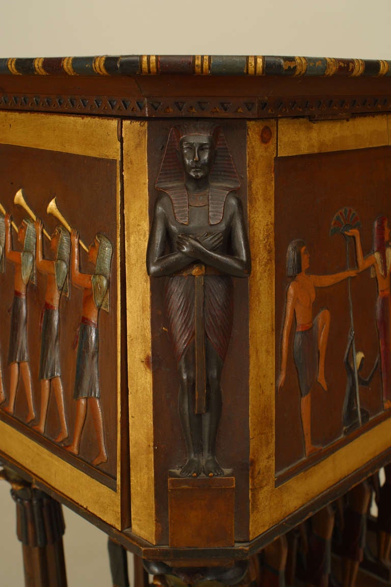 Extraordinary 19th c. Egyptian Revival Library at 1stDibs