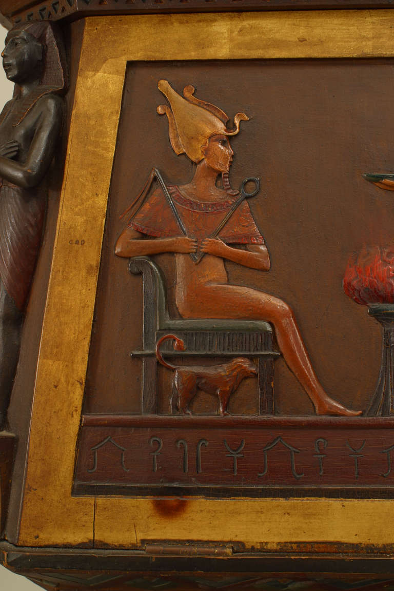 Extraordinary 19th c. Egyptian Revival Library at 1stDibs