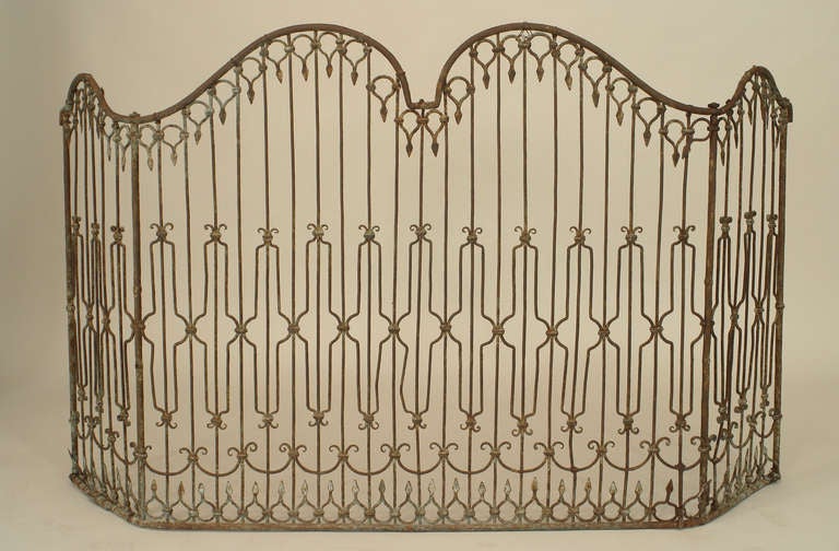 19th C. American Filigree Fire Screen