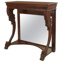 English Regency Mahogany Console Table