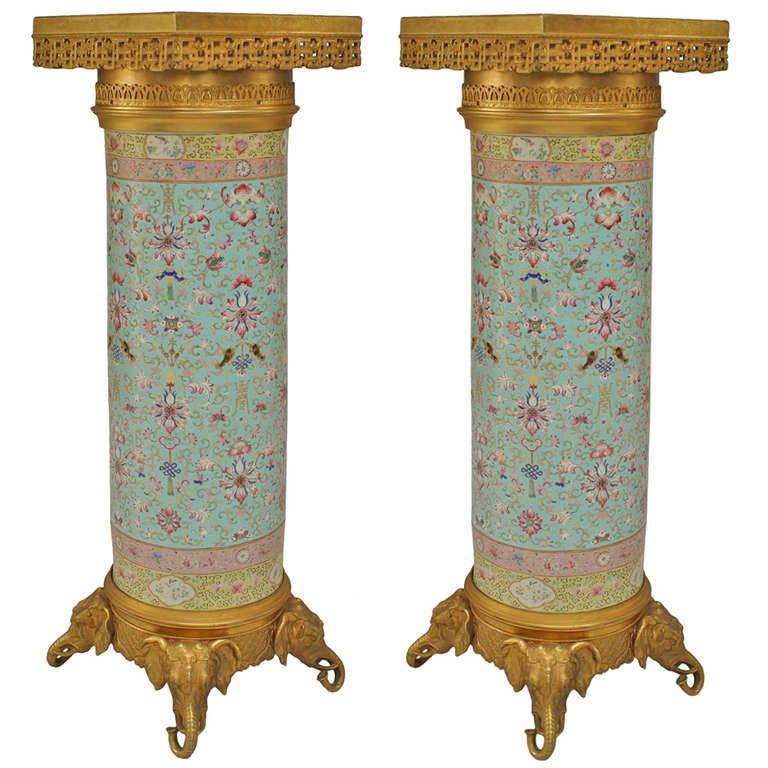 An Extraordinary Pair of 19th c. English Regency Pedestals at 1stDibs