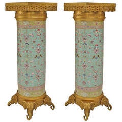 An Extraordinary Pair of 19th c. English Regency Pedestals