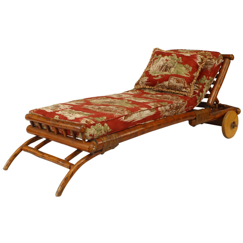 American Rustic Old Hickory Chaise For Sale
