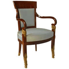 An Important and Royal Set of 18 Mahogany and Gilt Spanish Dining Chairs