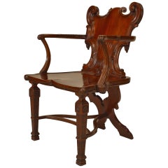 English Georgian Mahogany Arm Chair