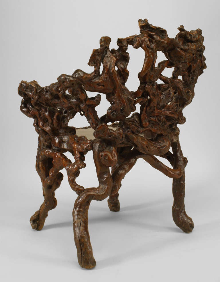 18th Century and Earlier 18th c. Chinese Root Chair