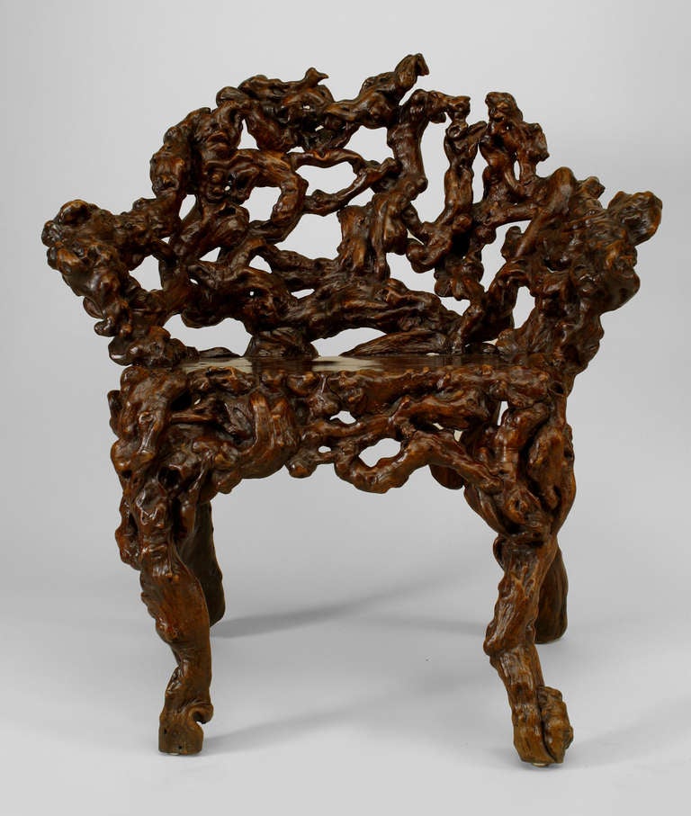 18th c. Chinese Root Chair In Excellent Condition In New York, NY