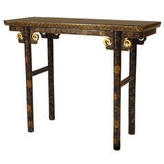 19th c. Lacquer Chinese Console Table
