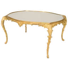 Bagues Louis XV Style Gilt Bronze Coffee Table