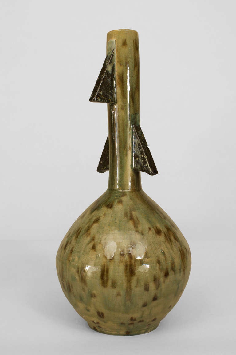 1970 In Woo Chang Ceramic Fin Urn