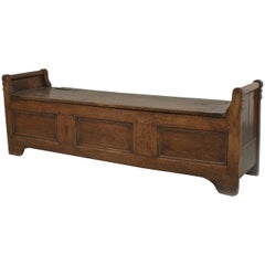 18th Century Italian Renaissance Walnut Bench with Lift Top