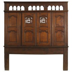 18th Century Italian Renaissance "Headboard" Originally from Walnut Confessional 10