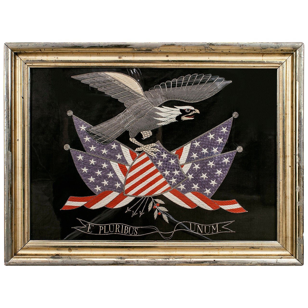 American Federal Style Eagle and Flag Emboidery