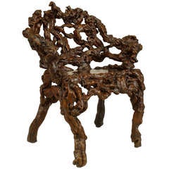 18th c. Chinese Root Chair