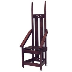 Vintage American Mission Oak Arm Chair