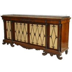 Antique A Fine English Regency Rosewood and Bronze Mounted Sideboard
