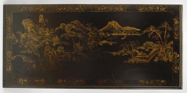 19th c. English Regency Chinoiserie Desk 1