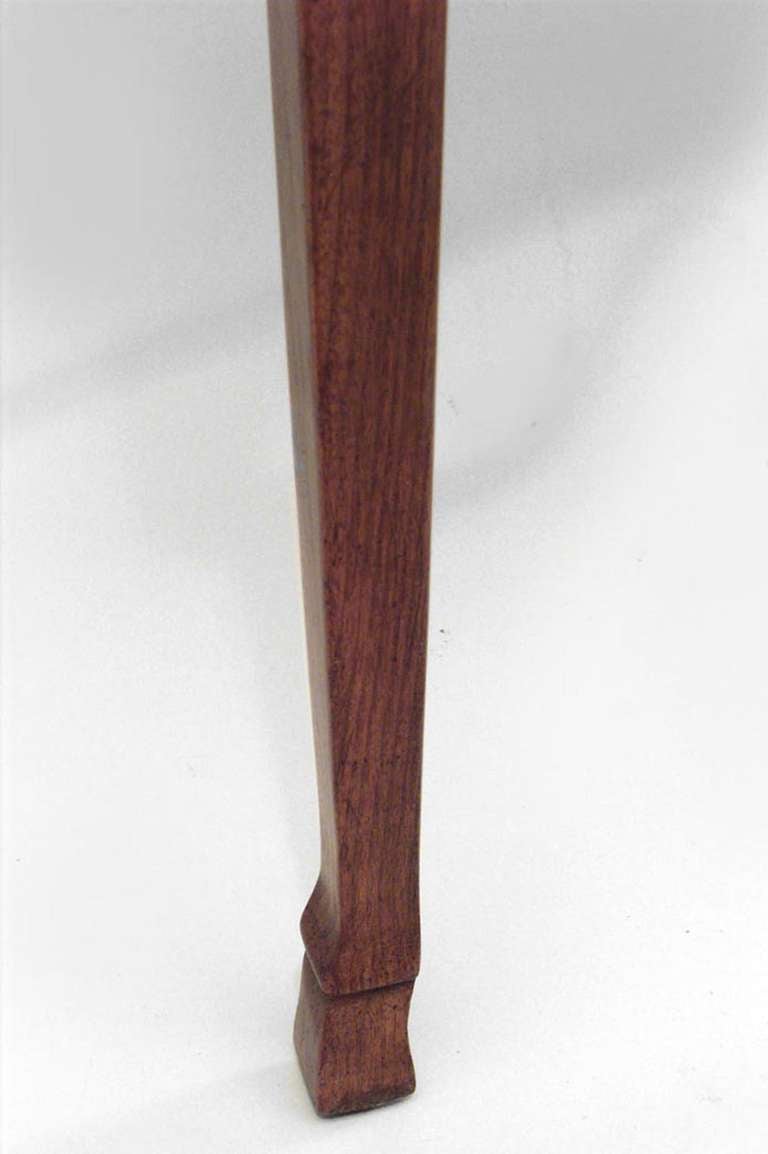 Pair of Art Nouveau Walnut Console Tables 1