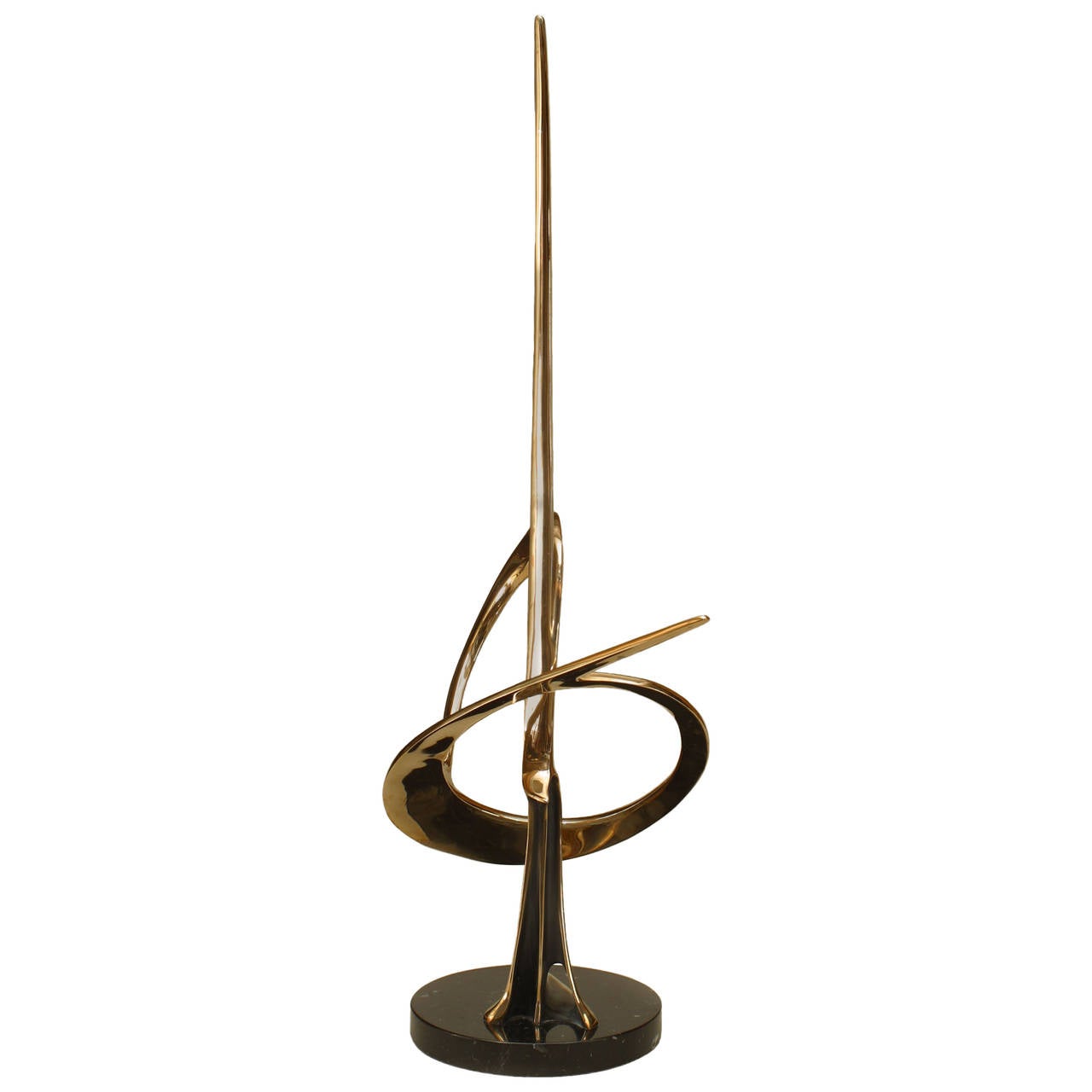 American Abstract Brass Sculpture by Bob 1985 For Sale at 1stDibs