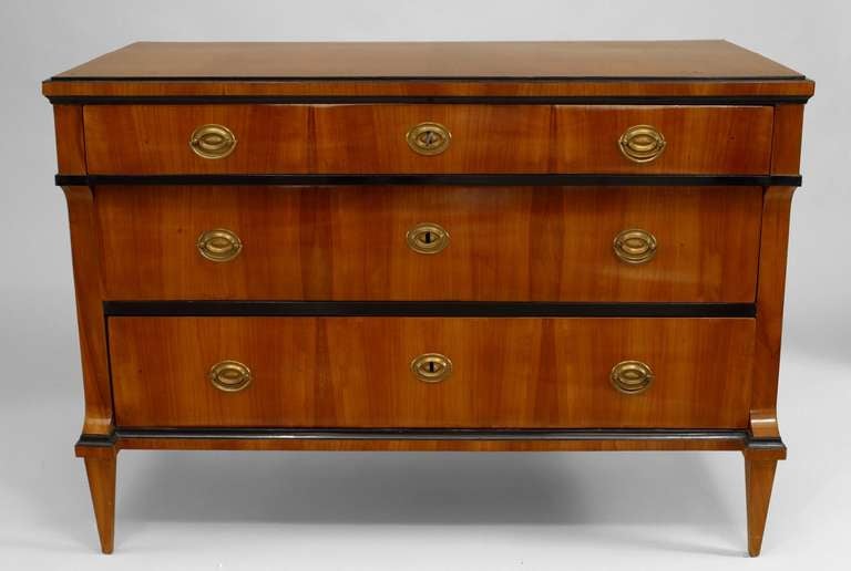 Austrian Biedermeier Cherrywood Chest, Circa 1825 In Excellent Condition In New York, NY