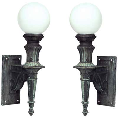 Antique Victorian Outdoor Lighting - 2 For Sale on 1stDibs