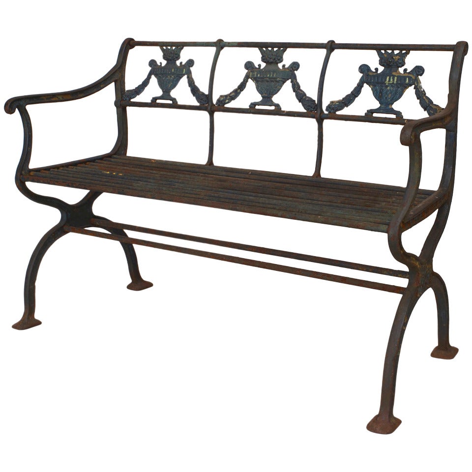 English Victorian Iron 5-Piece Living Room Set For Sale