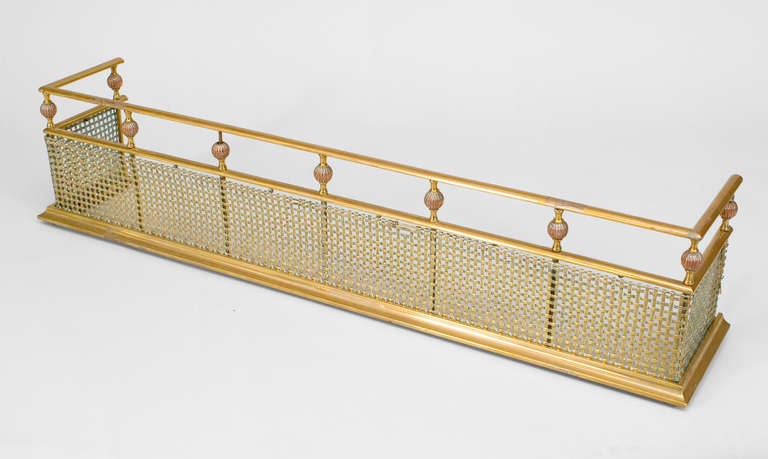 Brass Georgian Style Fire Fender