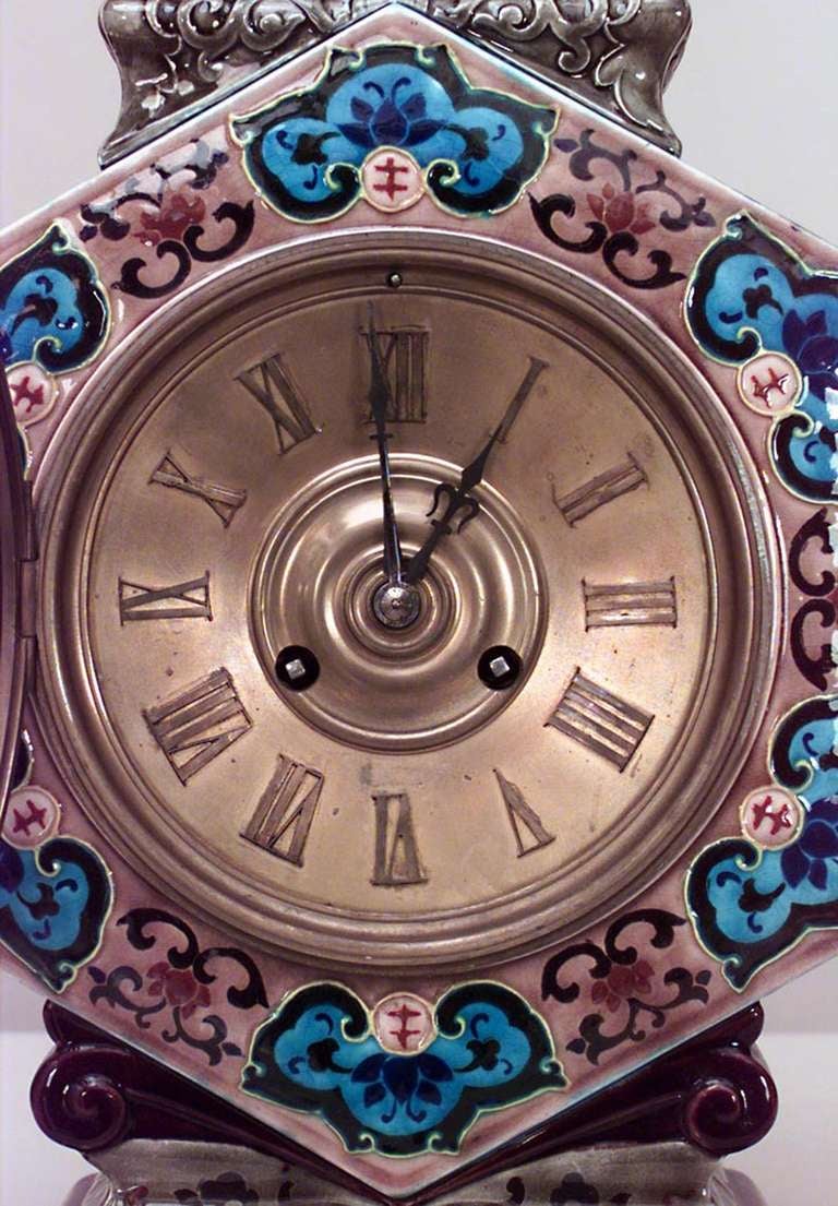 Jules Vieillard Chinoiserie Mantel Clock In Excellent Condition For Sale In Queens, NY