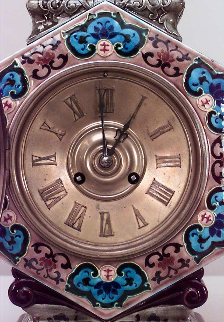 Jules Vieillard Chinoiserie Mantel Clock In Excellent Condition For Sale In New York, NY