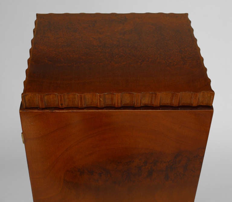 Pair of French Art Deco Pedestal Cabinets Attributed to Roger Bal For Sale 4