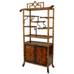19th c. English Bamboo Etagere 11