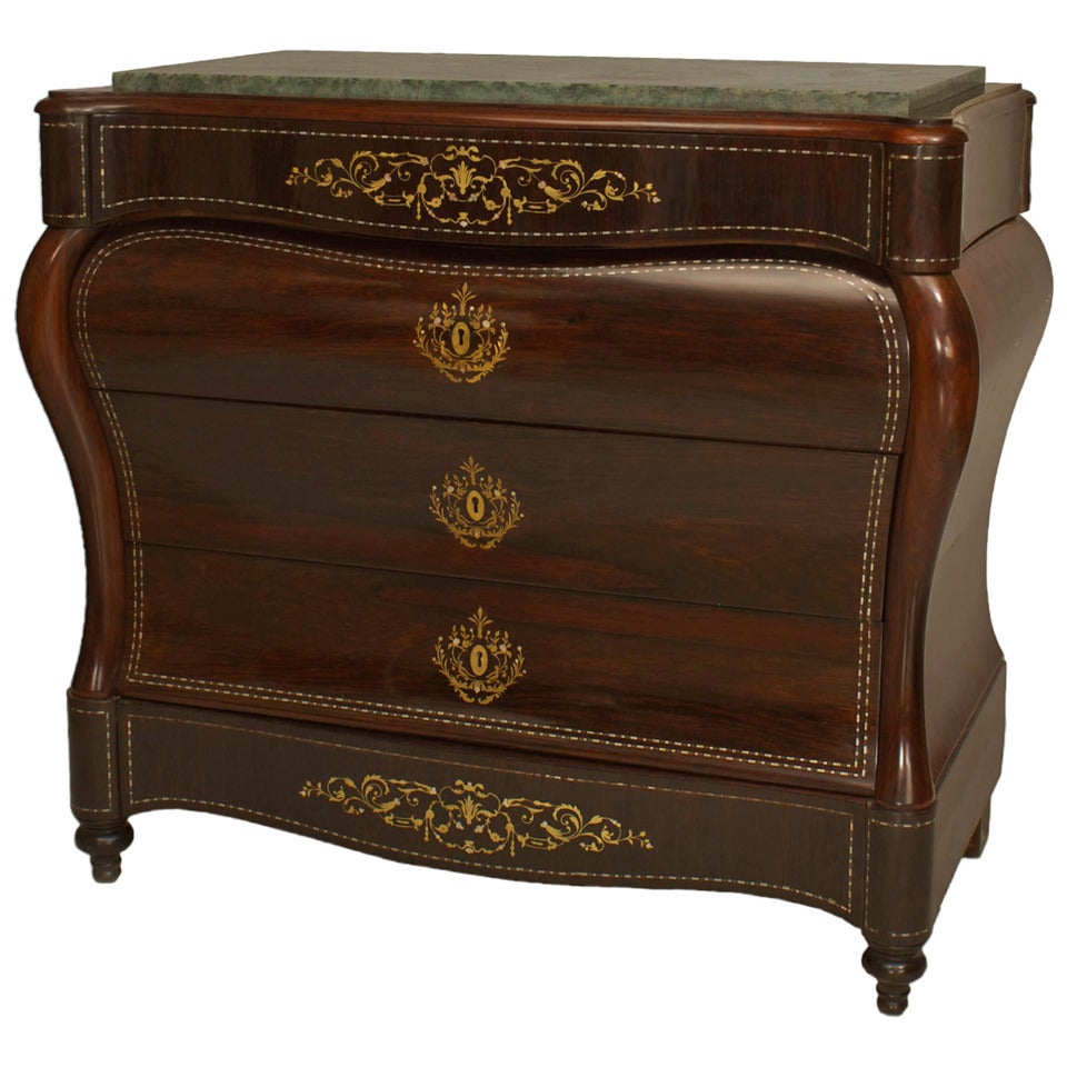 Pair of Continental Spanish Rosewood Drawers For Sale