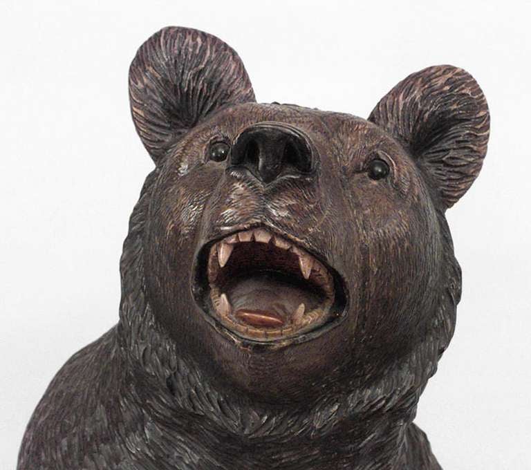 black forest bear umbrella stand